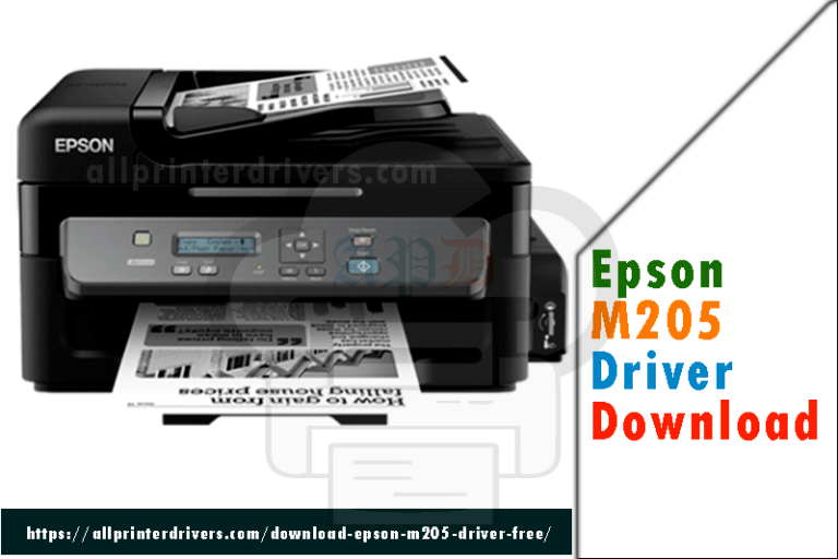 Epson M205 Driver Download Free (Printer/Scanner) 32/64 Bit